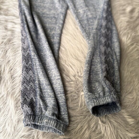 Miss Me Pants Sz M Lounge Blue Sweatpants Embroidered Terry Boho Cotton Colorful - Picture 3 of 10